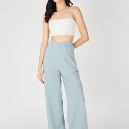 ONEWAY Women Loose Fit High-Rise Cotton Cargos Trousers-picture-14