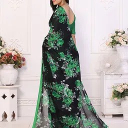 Moda Rapido Printed Saree With Unstiched Blouse Piece image 5
