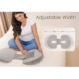 VRINDAKUL Grey Memory Foam Filled Sleep Pillow image 2