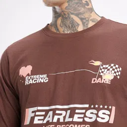 glitchez Typography Printed Long Sleeves T-shirt image 3