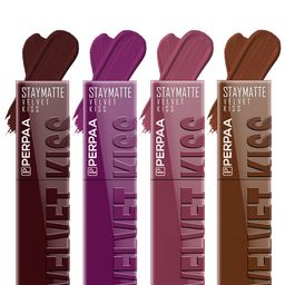 PERPAA Velvet Kiss Set of 4 Waterproof Liquid Lipstick -3.5 ml Each -Shades -2 - 3 - 4 -11-picture-41