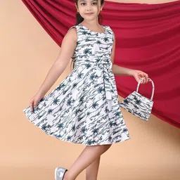 BARKAT DESIGNING PLANET Floral A-Line Dress image 4