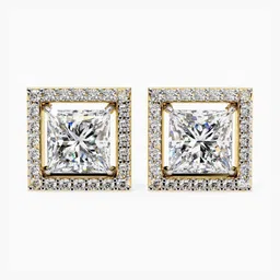 VALANOVA 14Kt Gold Lab Grown Diamond Earrings- 2.85g-picture-17