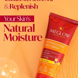 MEGLOW Set Of 3 Apricot Scrub- 70 g- Anti Ageing Cream- 30 g & Face Wash- 70 g image 4