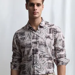Mufti Men Slim Fit Printed Casual Shirt-image-11