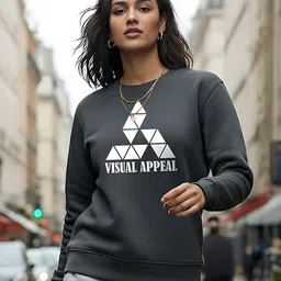 Moda Rapido Women Round Neck Printed Sweatshirt image 4