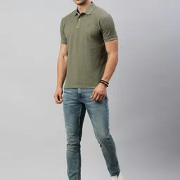 Classic Polo Men Solid Polo Collar Cotton T-shirt image 5