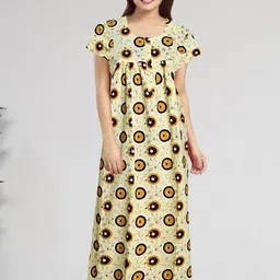 AAKARSHANA CREATION Women Printed Cotton Nightdress-image-86
