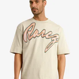 RARE RABBIT Men Graphic Printed Round Neck Cotton Oversized T-shirt-picture-55