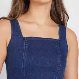SF JEANS by Pantaloons Shoulder Straps Sheath Midi Dress image 4