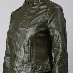 SHOWOFFFF Women Biker Jacket image 4