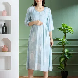 NIGHTSPREE Print A-Line Midi Dress-image-37