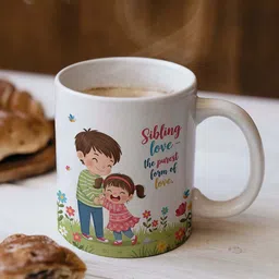 ARTBUG Stones-Studded & Beaded Rakhi With Roli Rice & Mug Cushion image 5