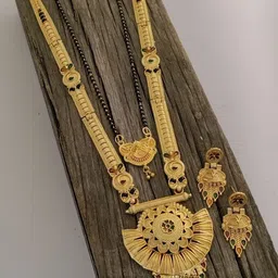 V.K.PAYAL.JEWELLERY Gold-Plated Artificial Beaded Jewellery Set-picture-17