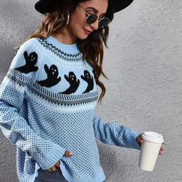 Oh Rare Women Round Neck Pullover Sweater-image-63
