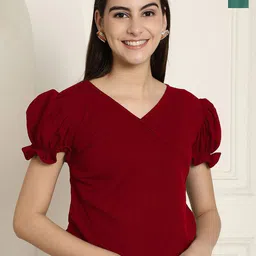 Tromko Women Pack Of 2 Sweetheart Neck Peplum Top-picture-37