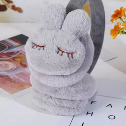 SYGA Girls Rabbit -Design Cold Protection Fur Earmuffs Headband-image-31