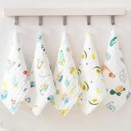 Teri Beri 5Pcs Solid Cotton Towel Set image 3