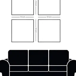 nestroots Pink & Blue 4 Pieces Sophisticated Floral Canvas Paintings Wall Arts image 4