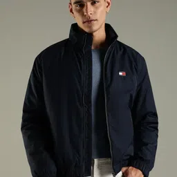 Tommy Hilfiger Relaxed Fit Mock Collar Open Front Jacket-picture-27