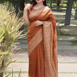 AMRUTKALA SAREES Woven Design Banarasi Saree image 1