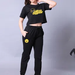 Lazy Lush Printed Pure Cotton Top & Joggers-image-73