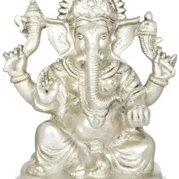 Exotic India Silver-Toned Religious Idol Showpiece-image-15