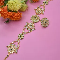 MEIRA JEWELLERY Artificial Stones Studded Matha Patti Head Jewellery-picture-30