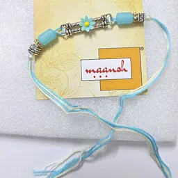 Maansh Artificial Beaded Thread Rakhi With Roli Chawal-picture-33