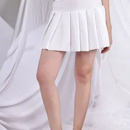 NEUDIS Flared Pleated Mini Skirt-picture-37