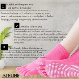 NESKA MODA Unisex Set Of 2 Ankle Length Cotton Socks image 3