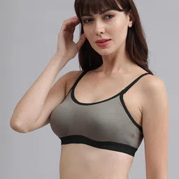Samvar Grey Cotton Non-Wired Non Padded Minimizer Bra image 3