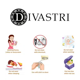 DIVASTRI Teardrop Shaped Ear Cuff Earrings image 2