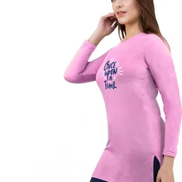 AMAHA FASHIONS Women Typography Printed T-shirt image 3