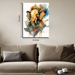 Chalk My Theme White & Orange 1 Piece Wood Other Wall Paintings-image-87