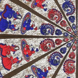 MILAAV Blue Ethnic Motifs 144 TC Single Bedsheet with 1 Pillow Covers image 5