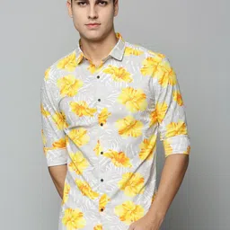 SHOWOFFFF Men Comfort Slim Fit Floral Printed Casual Shirt-picture-38