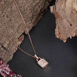 Boghra Sales Gold-Plated Alloy American Diamond Chain image 1