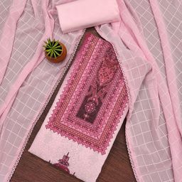 Panzora Embroidered Unstitched Dress Material-picture-23