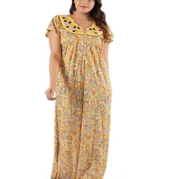 CHUI MUI Embroidered Maxi Nightdress-image-6