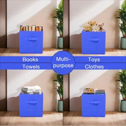 Kuber Industries Red & Green 3 Pieces Non-Woven Cloth Organisers image 2