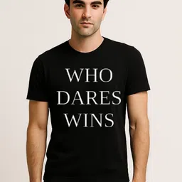 Be Crazy Men Typography Printed Round Neck Cotton T-shirt-picture-50
