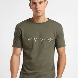 NOBERO Men Cotton Typography Printed T-shirt-image-11