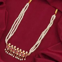 ARADHEMA Women White Jewellery Set-picture-38