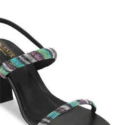 SCENTRA Embellished Party Block Sandals image 3