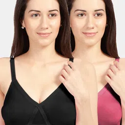 Sonari Pack Of 2 Assorted Pure Cotton Everyday Bras britneynxblackrani32D-picture-19