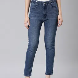 SHOWOFF Jean Acid Wash Regular Fit Mid-Rise Clean Look Stretchable Cotton Jeans-picture-17