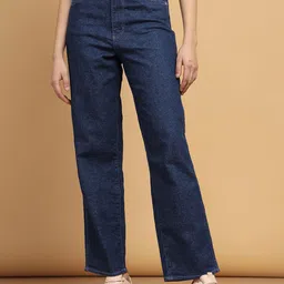 Wrangler Women Straight Fit High-Rise Low Distress Stretchable Jeans-picture-16