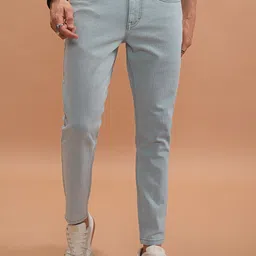 HIGHLANDER Men Tapered Fit Low Distress Stretchable Jeans image 1