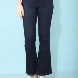Crimsoune Club Women Bootcut Clean Look Mid Rise Stretchable Jeans-image-65